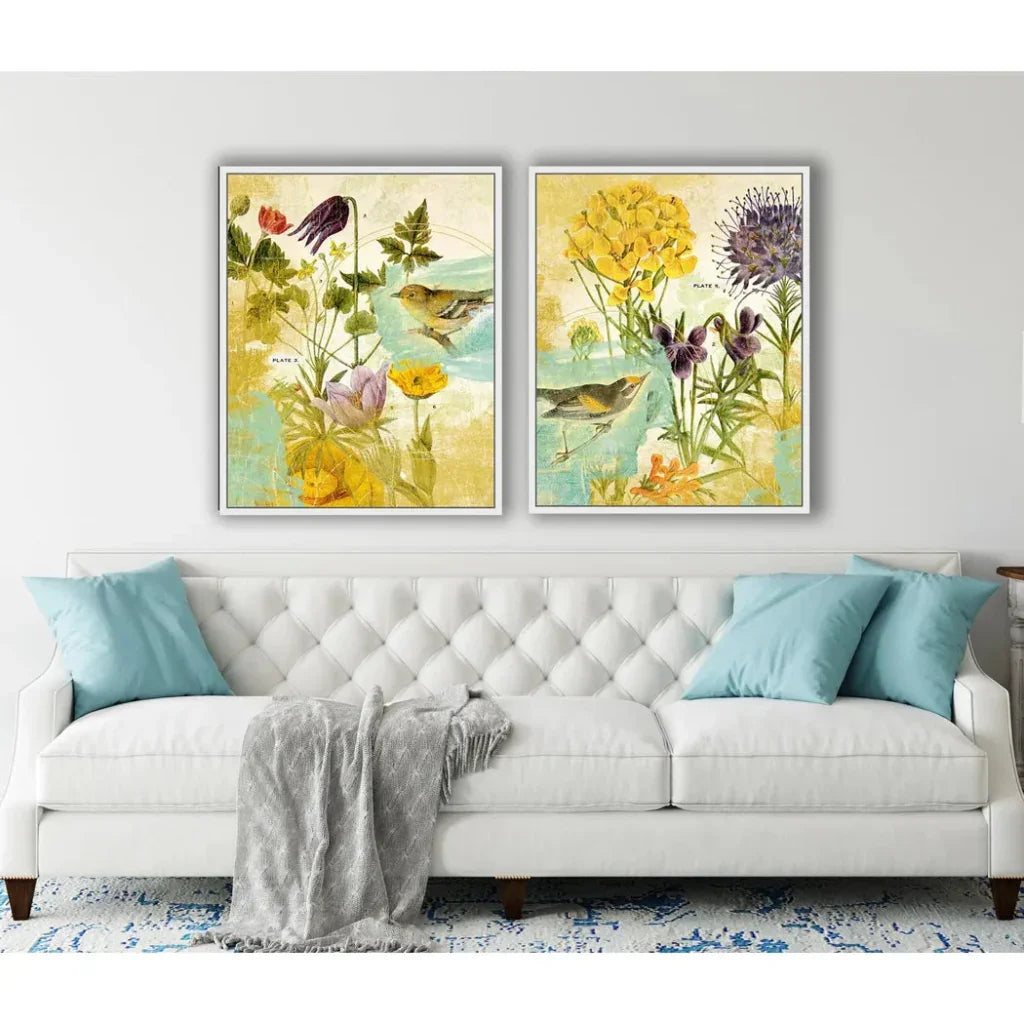 LOOMLAN Second Bird the Garden Artwork d Canvas Floating