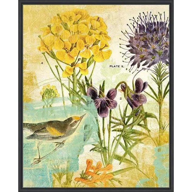 LOOMLAN Second Bird the Garden Artwork d Canvas Floating
