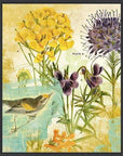 LOOMLAN Second Bird the Garden Artwork d Canvas Floating
