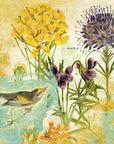 LOOMLAN Second Bird the Garden Artwork d Canvas Floating