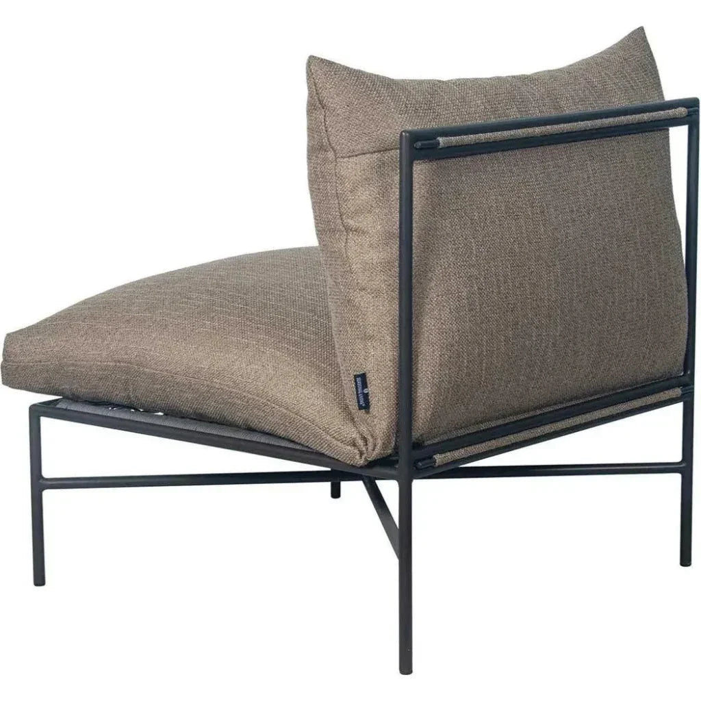 Sectional Chair - Nut Brown Outdoor Modular - LOOMLAN - Seasonal Living - Outdoor Modulars