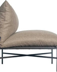 Sectional Chair - Nut Brown Outdoor Modular - LOOMLAN - Seasonal Living - Outdoor Modulars