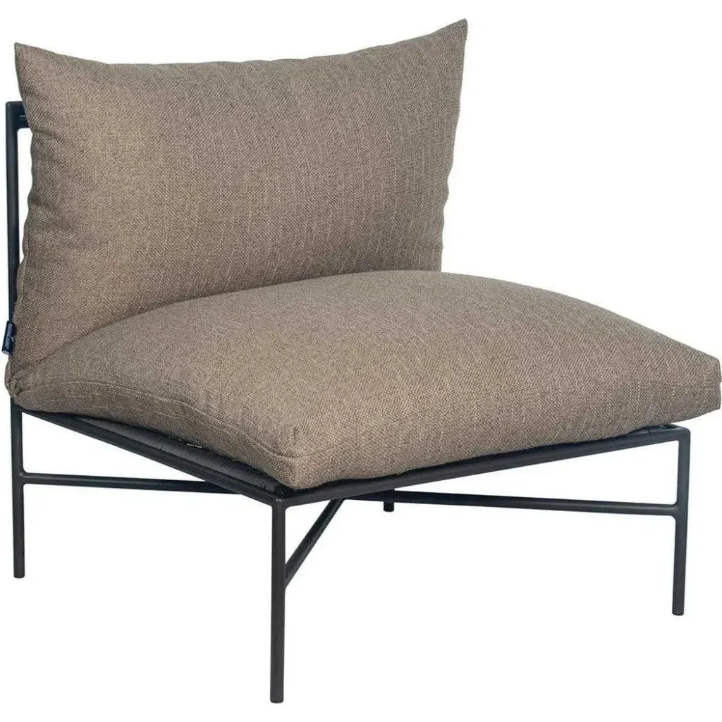 Sectional Chair - Nut Brown Outdoor Modular - LOOMLAN - Seasonal Living - Outdoor Modulars