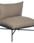 Sectional Chair - Nut Brown Outdoor Modular - LOOMLAN - Seasonal Living - Outdoor Modulars