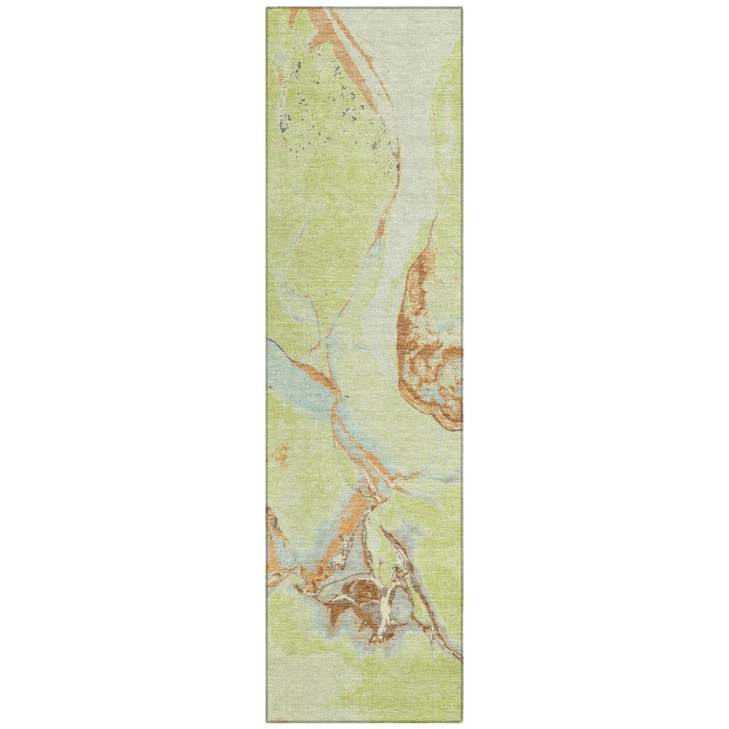 LOOMLAN Rugs Selene Aloe Washable Indoor-Outdoor Rug