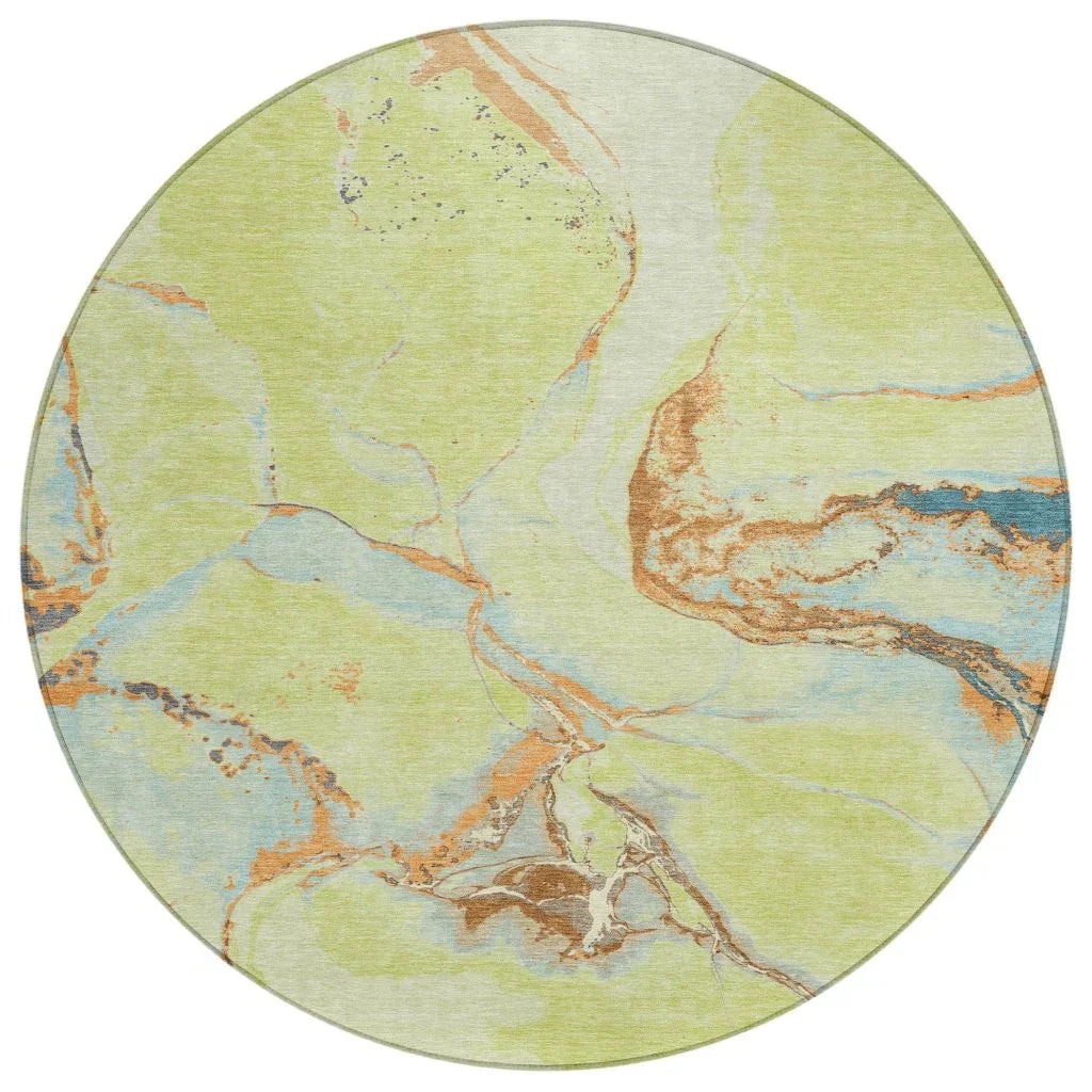 LOOMLAN Rugs Selene Aloe Washable Indoor-Outdoor Rug