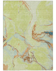 LOOMLAN Rugs Selene Aloe Washable Indoor-Outdoor Rug