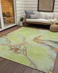LOOMLAN Rugs Selene Aloe Washable Indoor-Outdoor Rug