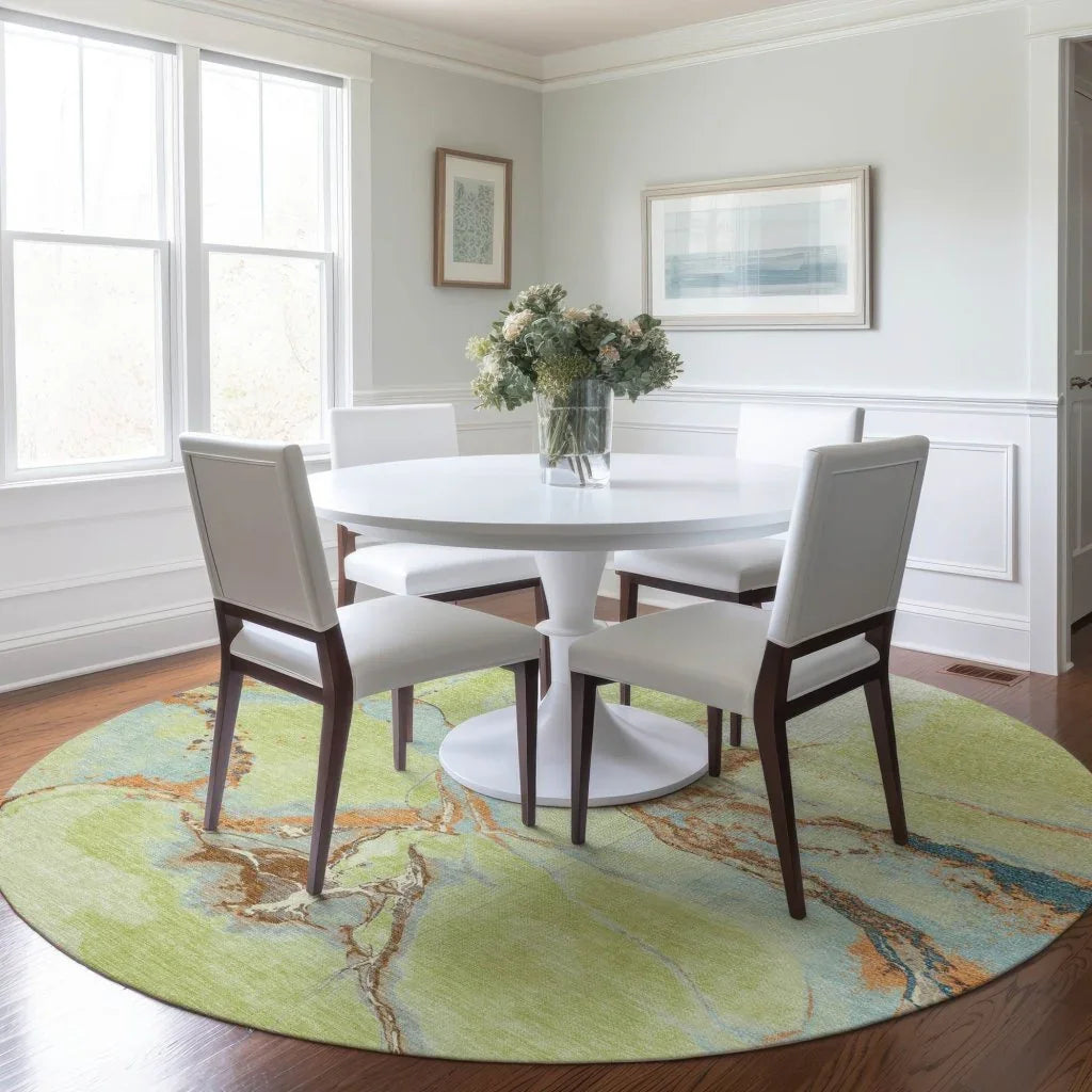 LOOMLAN Rugs Selene Aloe Washable Indoor-Outdoor Rug