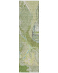 LOOMLAN Rugs Selene Green Washable Indoor-Outdoor Rug
