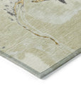 LOOMLAN Rugs Selene Ivory Washable Indoor-Outdoor Rug