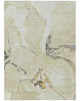 LOOMLAN Rugs Selene Ivory Washable Indoor-Outdoor Rug
