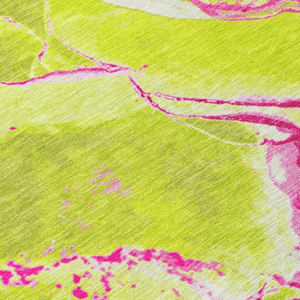 LOOMLAN Rugs Selene Lime Washable Indoor-Outdoor Rug