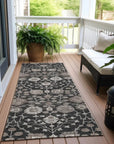 LOOMLAN Rugs Selma Black Washable Indoor-Outdoor Rug