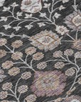LOOMLAN Rugs Selma Black Washable Indoor-Outdoor Rug