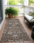 LOOMLAN Rugs Selma Brown Washable Indoor-Outdoor Rug