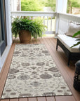 LOOMLAN Rugs Selma Ivory Washable Indoor-Outdoor Rug