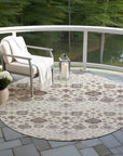 LOOMLAN Rugs Selma Ivory Washable Indoor-Outdoor Rug