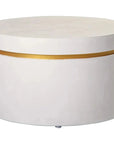 Serendipity Outdoor Ring Accent Table Set - White - LOOMLAN - Seasonal Living - Outdoor Side Tables