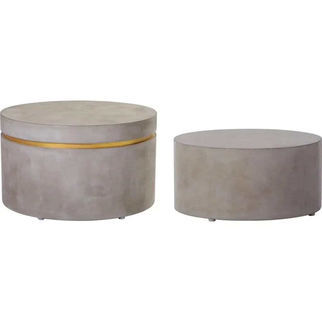 Seasonal Living Serendipity Ring Outdoor Accent Table Set - Slate Gray