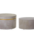 Seasonal Living Serendipity Ring Outdoor Accent Table Set - Slate Gray