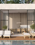 Seasonal Living Serenique Quick-Dry Cushions Patio Ottoman