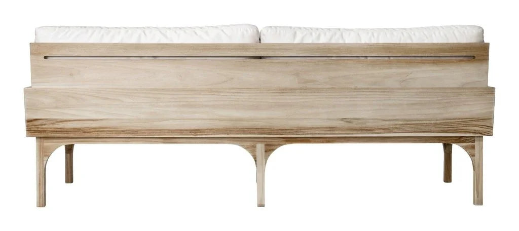 Seasonal Living Serenique Sun Bleached Teak Patio 3-Seat Sofa