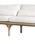 Seasonal Living Serenique Sun Bleached Teak Patio 3-Seat Sofa