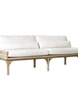 Seasonal Living Serenique Sun Bleached Teak Patio 3-Seat Sofa