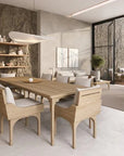 Serenique Sun Bleached Teak Patio Dining Table - LOOMLAN - Seasonal Living - Outdoor Dining Tables