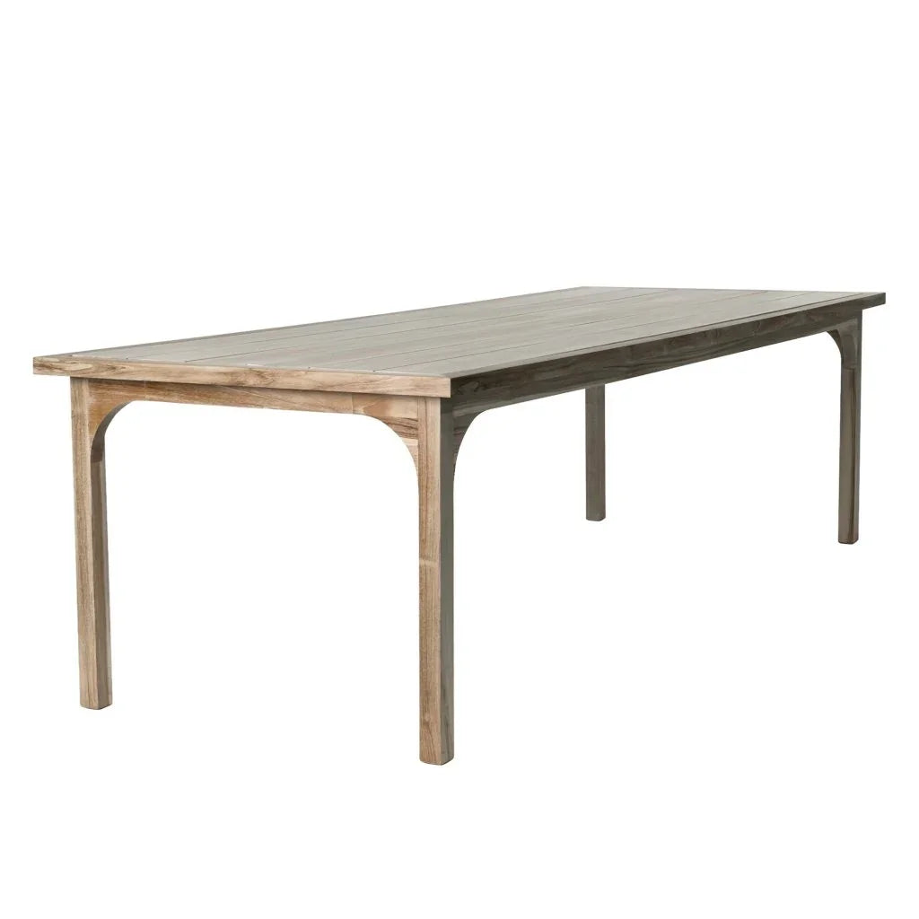 Serenique Sun Bleached Teak Patio Dining Table - LOOMLAN - Seasonal Living - Outdoor Dining Tables