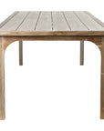 Serenique Sun Bleached Teak Patio Dining Table - LOOMLAN - Seasonal Living - Outdoor Dining Tables