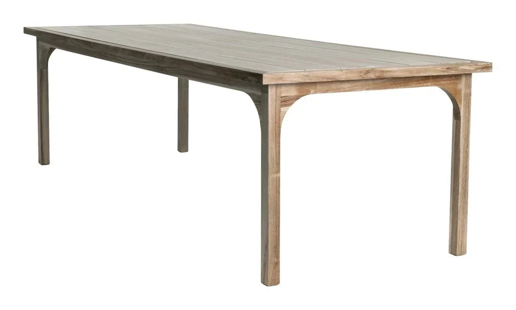 Serenique Sun Bleached Teak Patio Dining Table - LOOMLAN - Seasonal Living - Outdoor Dining Tables