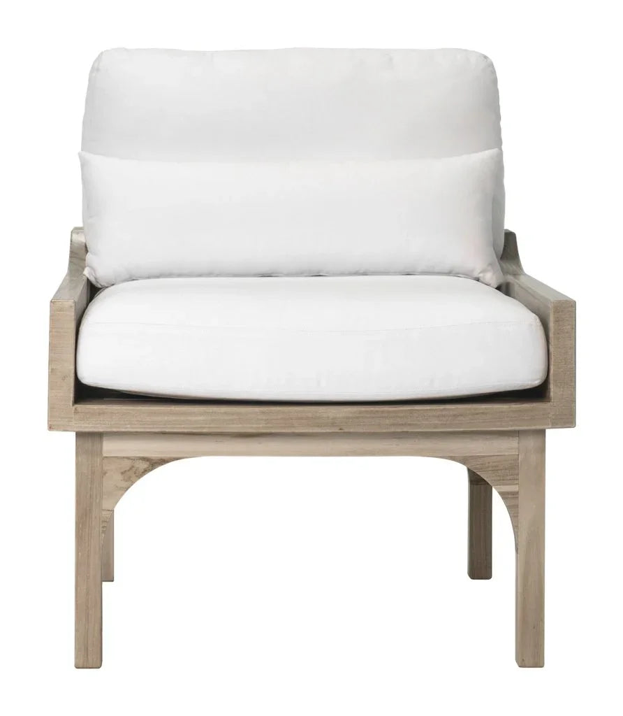 Serenique Sun Bleached Teak Patio Lounge Chair - LOOMLAN - Seasonal Living - Outdoor Lounge Chairs