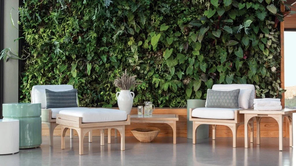 Seasonal Living Serenique Sun Bleached Teak Patio Side Table