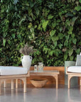 Seasonal Living Serenique Sun Bleached Teak Patio Side Table