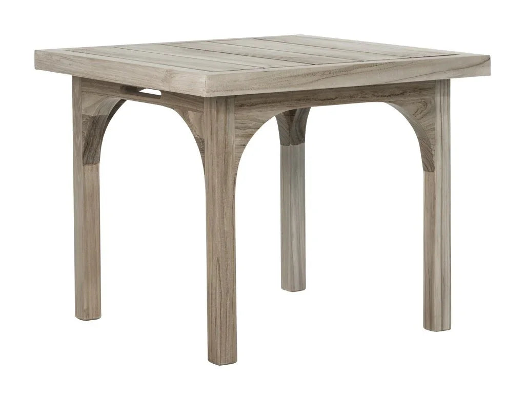 Seasonal Living Serenique Sun Bleached Teak Patio Side Table