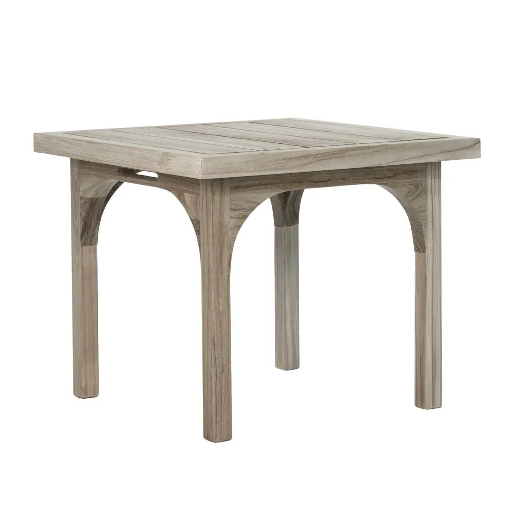 Seasonal Living Serenique Sun Bleached Teak Patio Side Table
