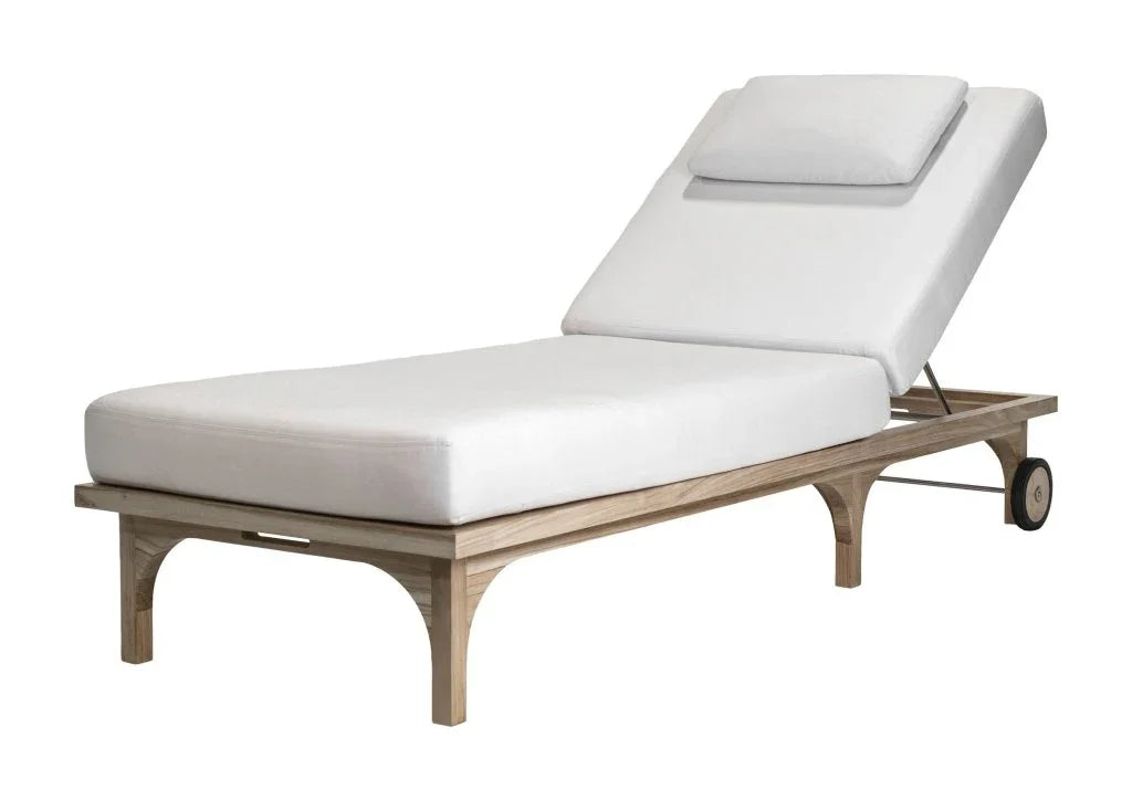 Serenique Teak Patio Pool Chaise (Set Of 2) - LOOMLAN - Seasonal Living - Outdoor Chaises