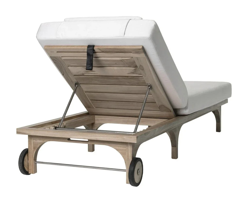 Serenique Teak Patio Pool Chaise (Set Of 2) - LOOMLAN - Seasonal Living - Outdoor Chaises