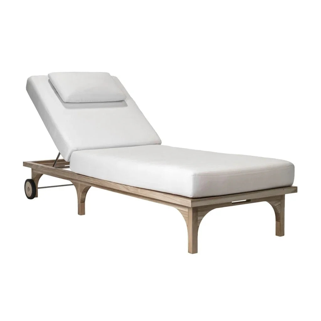 Serenique Teak Patio Pool Chaise (Set Of 2) - LOOMLAN - Seasonal Living - Outdoor Chaises