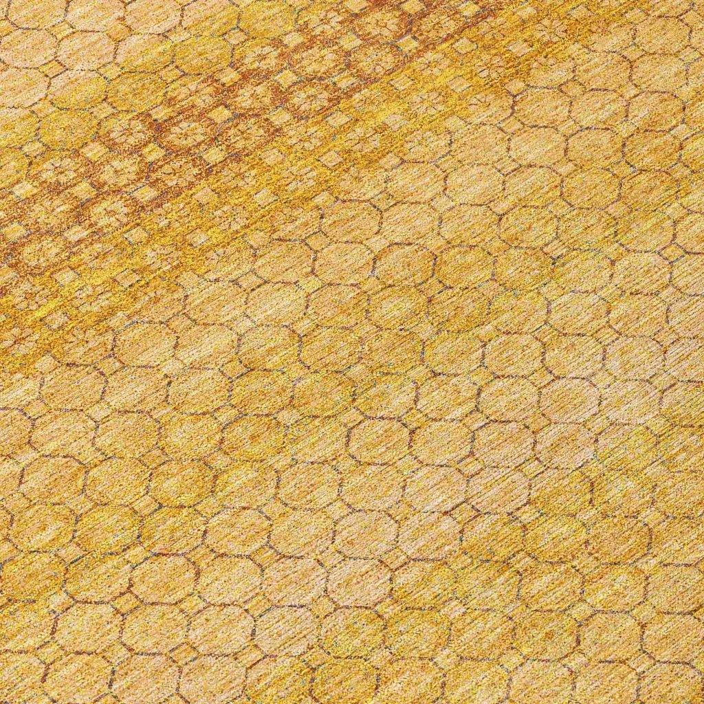 LOOMLAN Rugs Serenith Gold Washable Indoor-Outdoor Rug