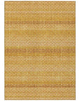 LOOMLAN Rugs Serenith Gold Washable Indoor-Outdoor Rug