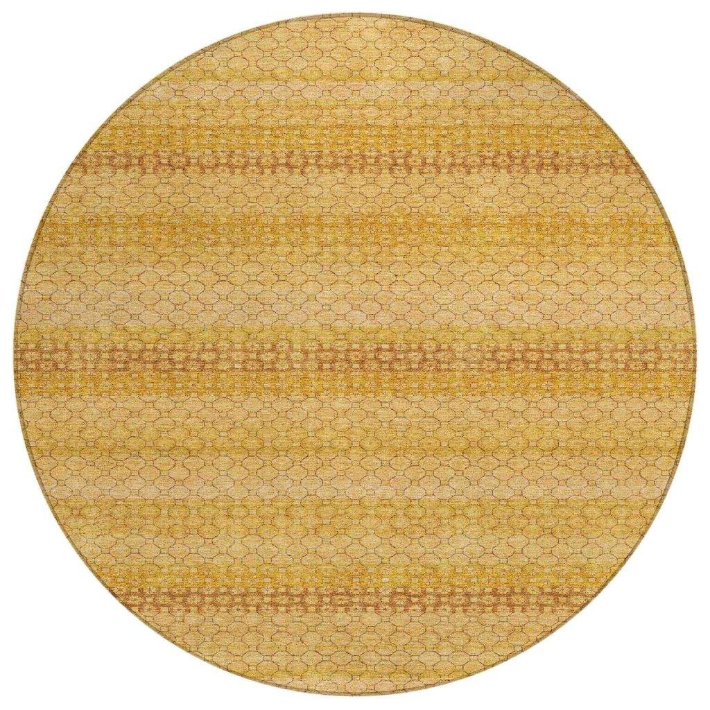 LOOMLAN Rugs Serenith Gold Washable Indoor-Outdoor Rug