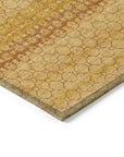LOOMLAN Rugs Serenith Gold Washable Indoor-Outdoor Rug