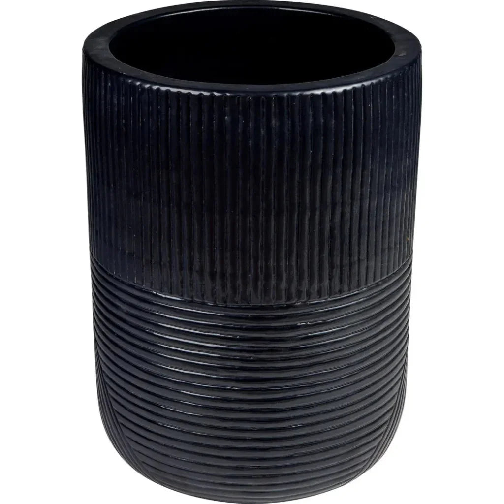 Seasonal Living Serenity Black Outdoor Planter Set of 2