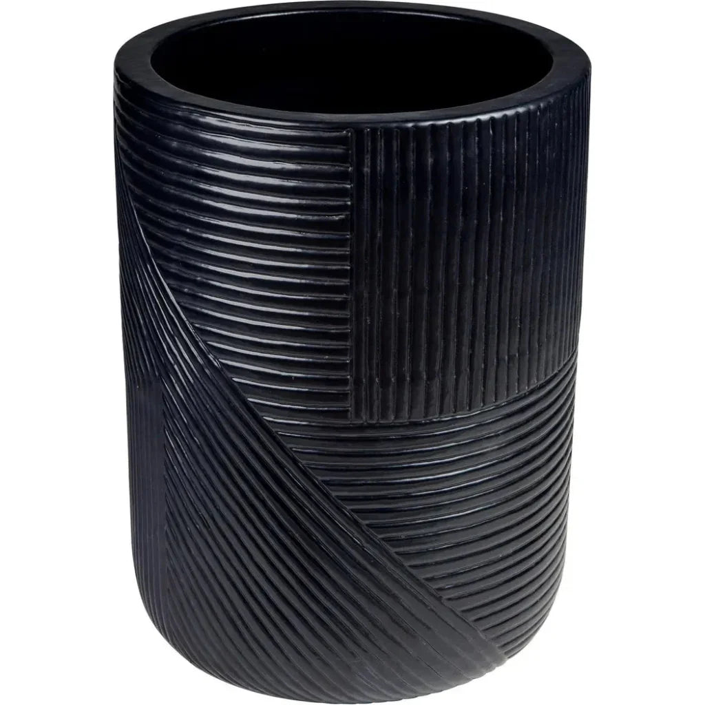 Seasonal Living Serenity Black Outdoor Planter Set of 2