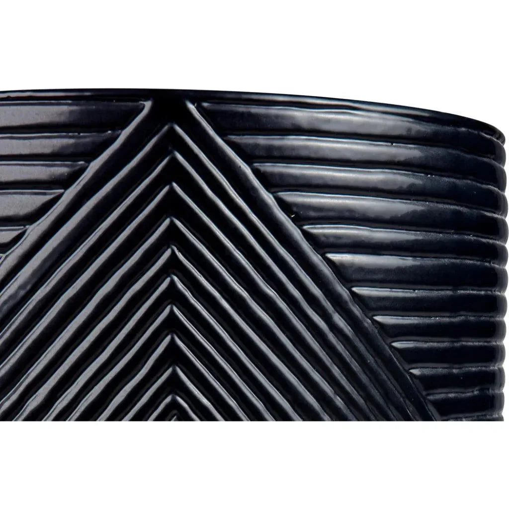 Seasonal Living Serenity Black Outdoor Planter Set of 2