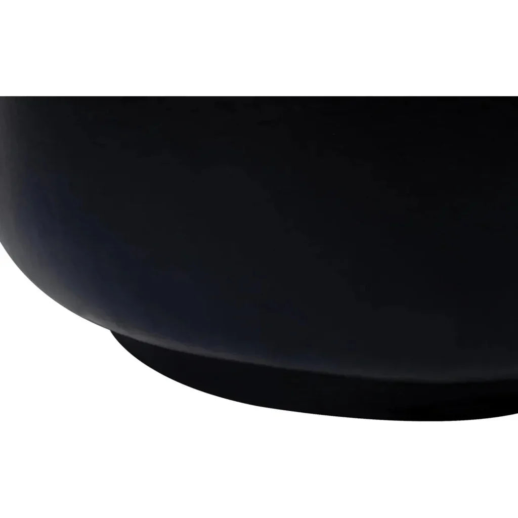 Seasonal Living Serenity Grazed Side Table Black Outdoor Accent Table