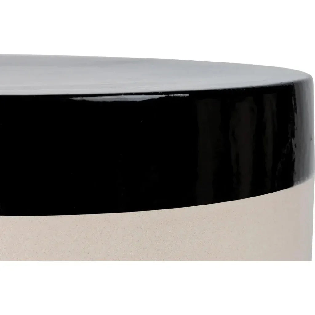 Seasonal Living Serenity Grazed Side Table Ceramic Outdoor Accent Table